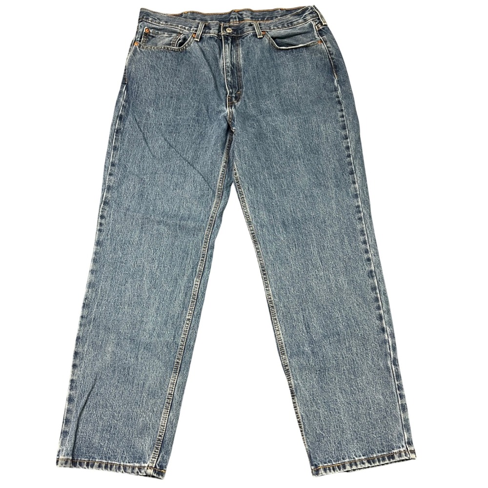 Levis 550 Relaxed Fit Tapered Leg Blue Denim Jeans Mens 38x32 Medium Wash